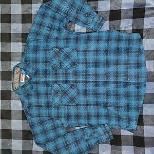 Vintage. Made in USA  Wrangler. Ultra-soft Flannel.  Mens size L.